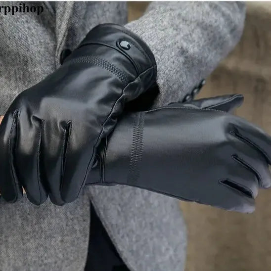 2024 Genuine Leather Winter Gloves warm.