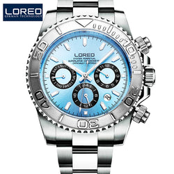 LOREO Top Luxury Brand Multifunction Skeleton Men's Watch.