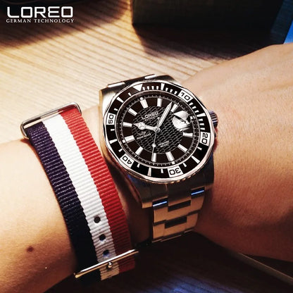 LOREO Diving Series Watch waterproof Automatic.