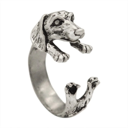 Handmade Dog Puppy Animal Rings for Women.