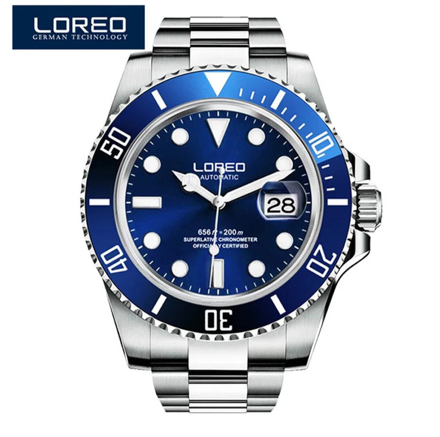 LOREO 20ATM Waterproof Automatic Watch.