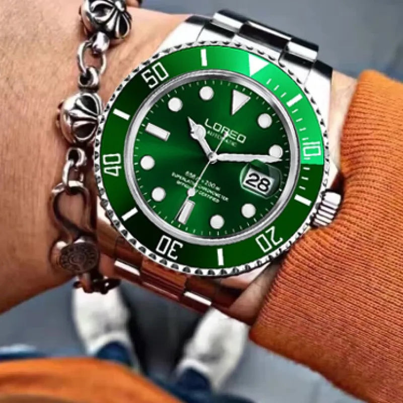 2019 LOREO 20bar Green Diving Watch.