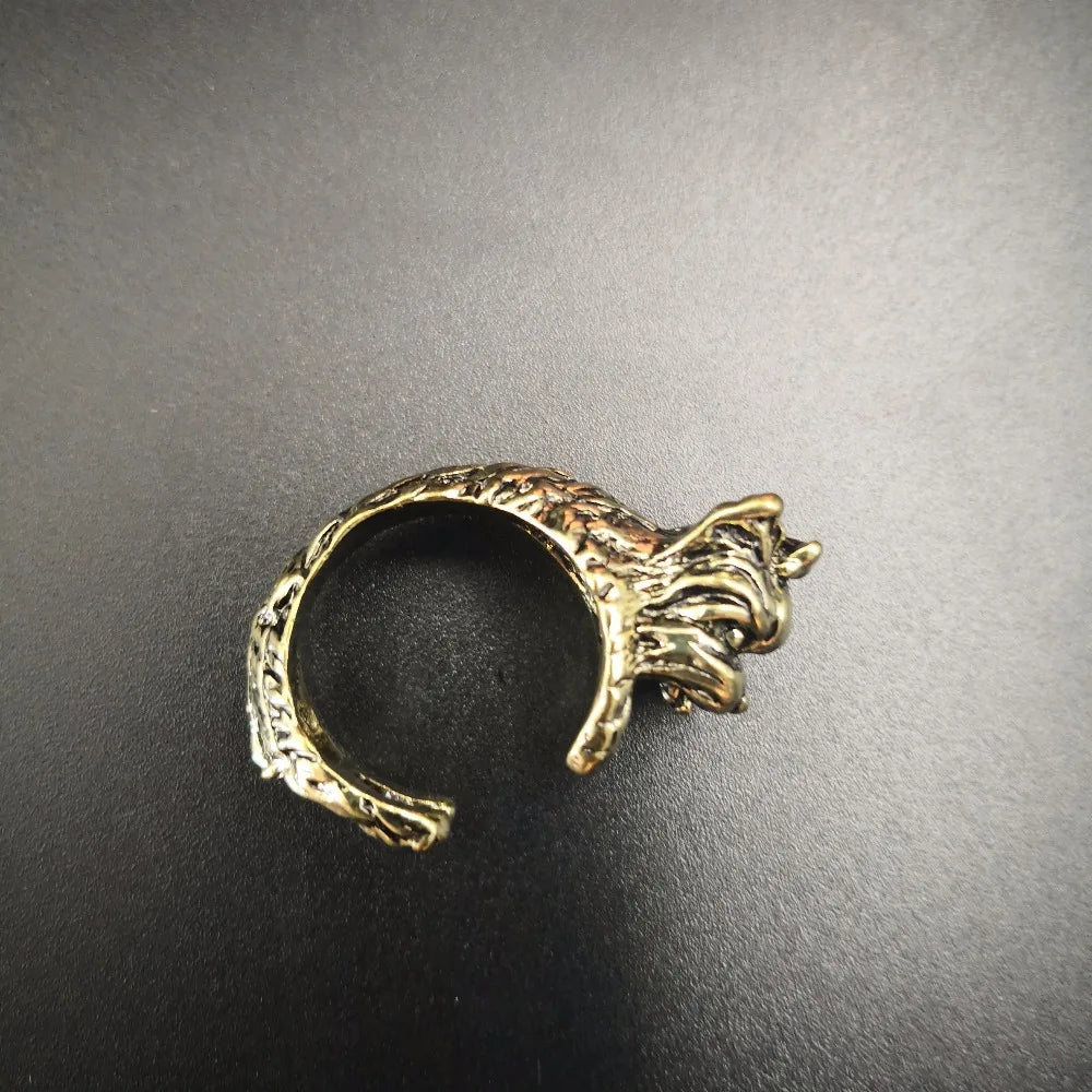 Ring free size animal dog jewelry.