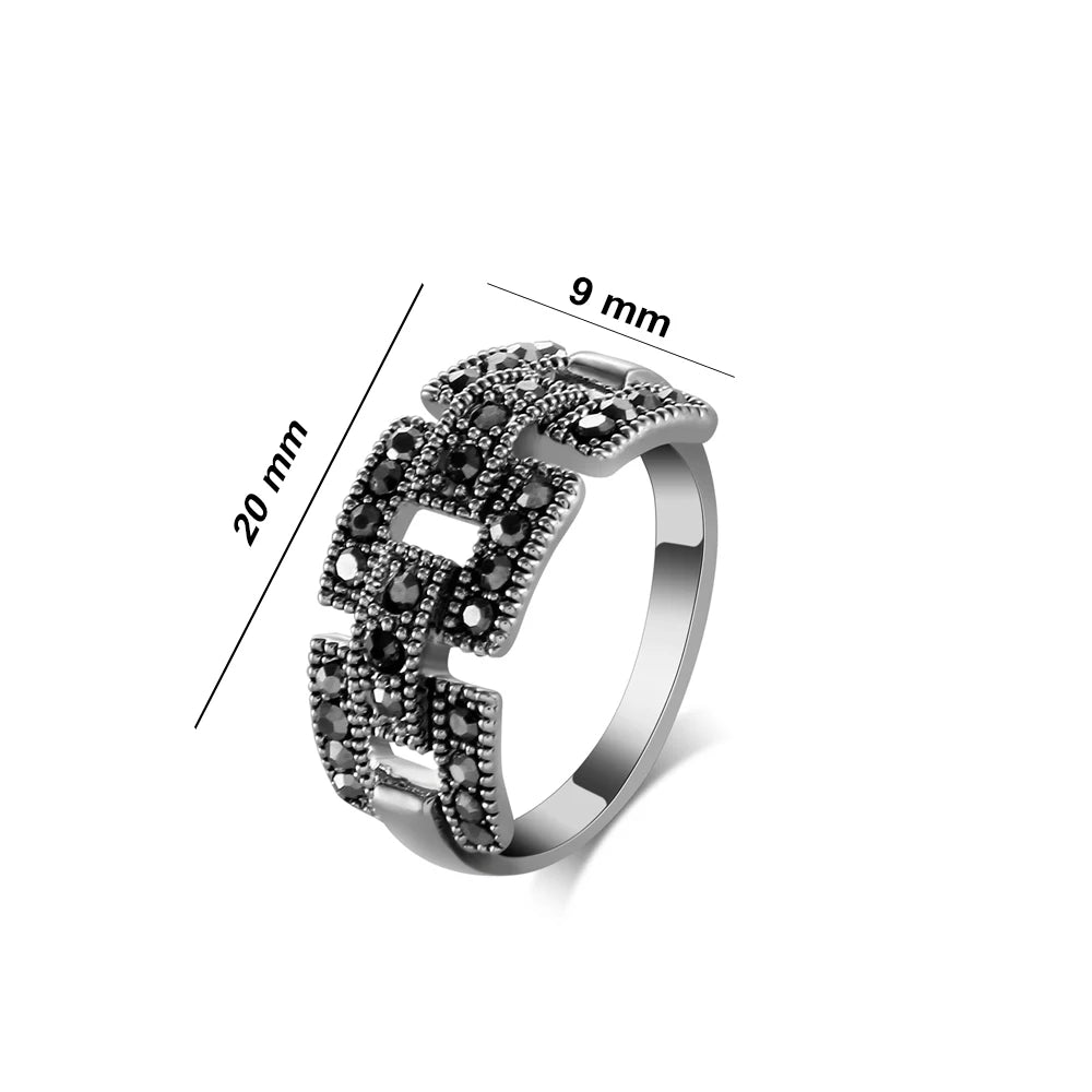 Retro Vintage Link Ring for Women Fashionable.