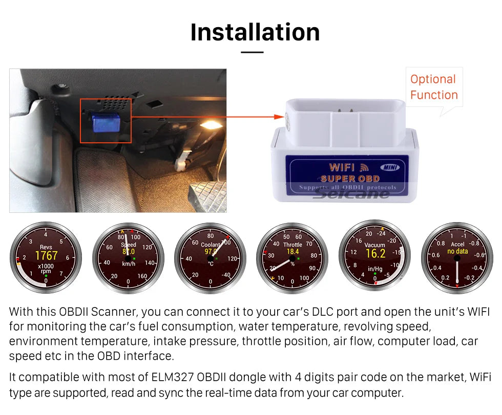 Seicane High-Quality Mini Car Diagnostic.