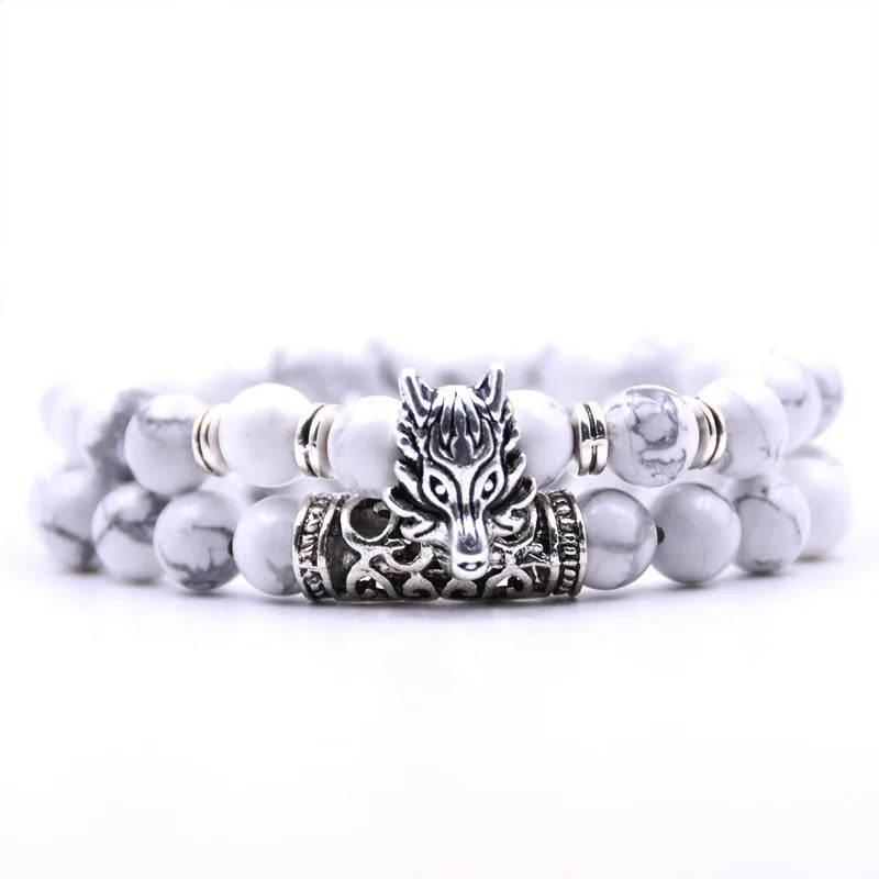 Animal Dragon Head Bracelet Jewelry Stone