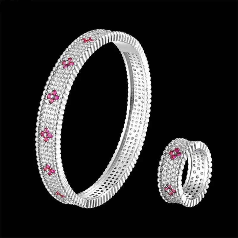 jewelry three line mirco paved Zircon Bracelets.