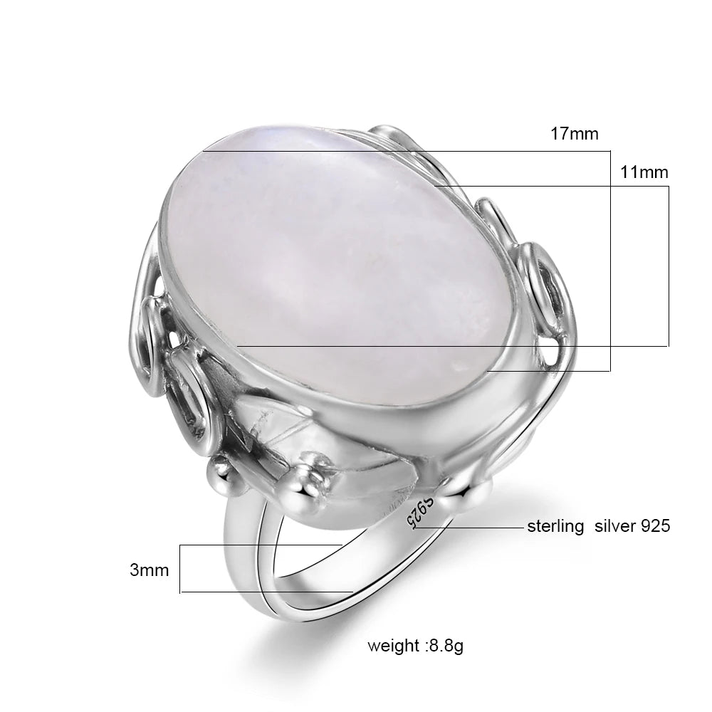 FRANK Natural Moonstone rings