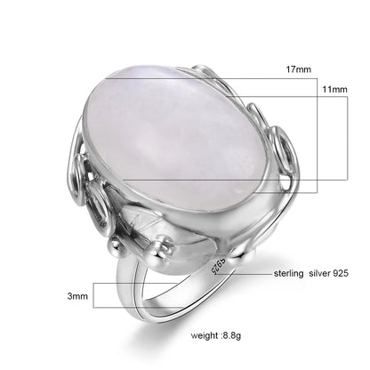 FRANK Natural Moonstone rings