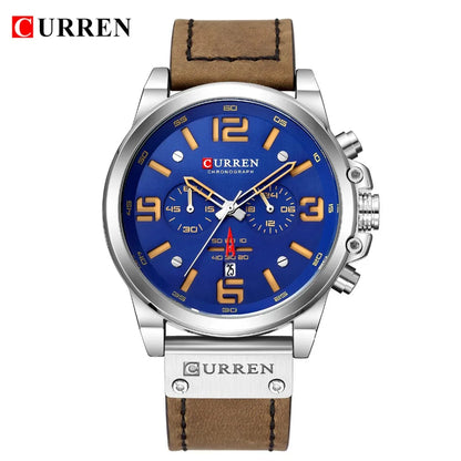 Watch For Men Top Brand Luxury CURREN Fashion Leather Quartz Men Watches Date Business Sport Male Wristwatch Clock Montre Homme