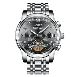 Fashion Tourbillon Mechanical Watch Men Automatic LOREO.