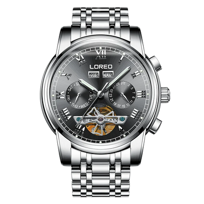 Fashion Tourbillon Mechanical Watch Men Automatic LOREO.