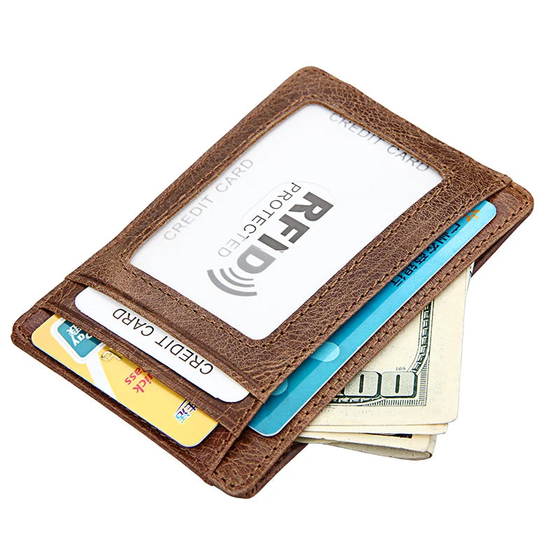 Genuine Leather Money Clip Male.