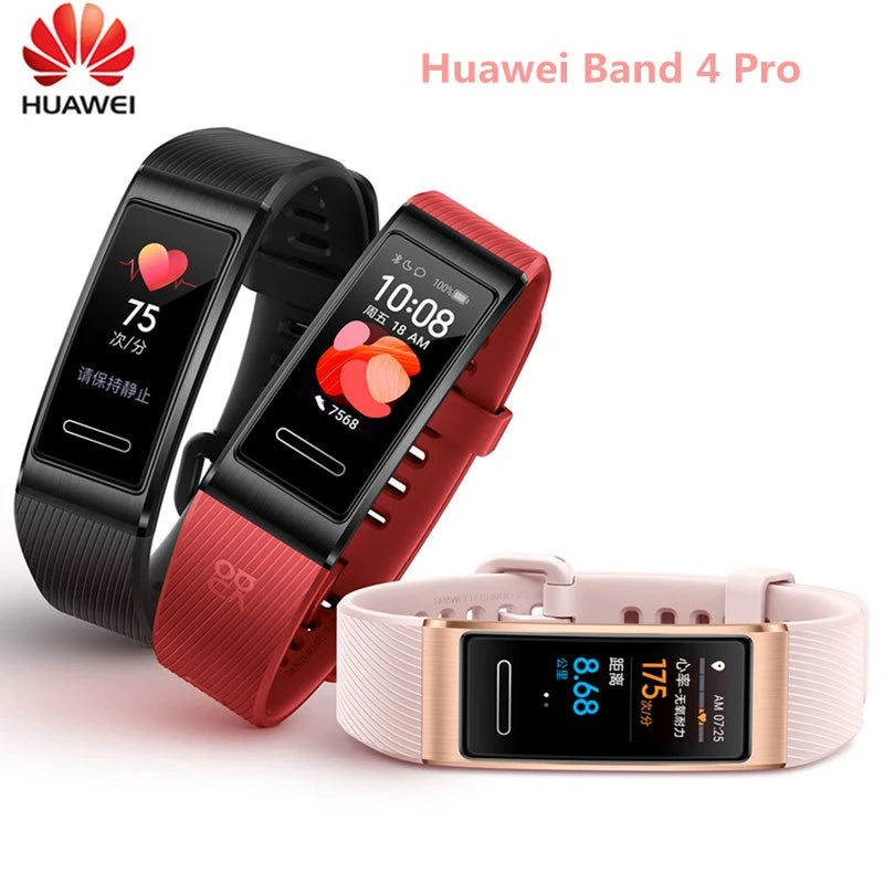 Original Huawei Band 4 Pro GPS Smart Band 0.95&