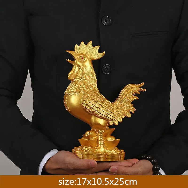 WSHYUFEI Golden Chicken Decoration