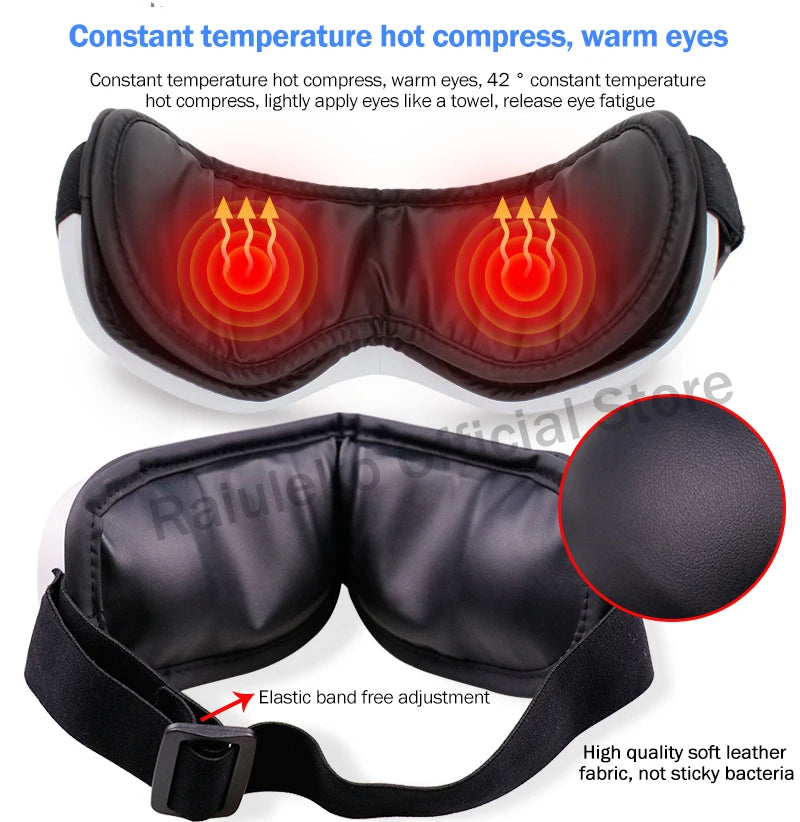 Electric Vibration Bluetooth Eye Massager Eye Care Device.