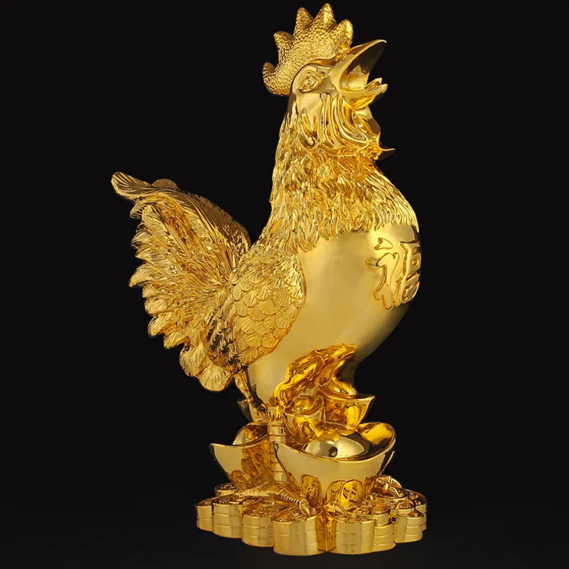 WSHYUFEI Golden Chicken Decoration