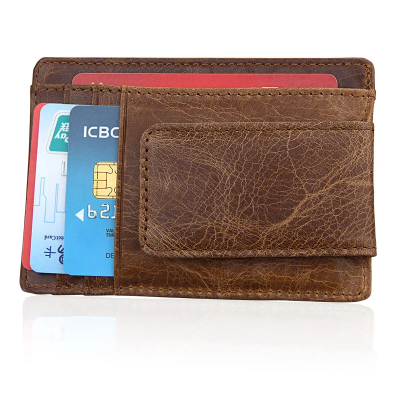 Genuine Leather Money Clip Male.