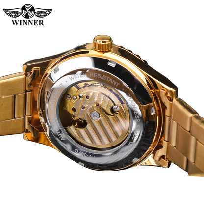 Winner Golden Moon Design Luxury Watches