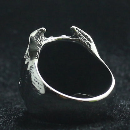 Mens Boys Classic Gothic Dog Ring