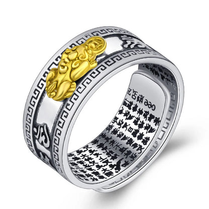 Adjustable Men Ring Amulet Wealth Ring