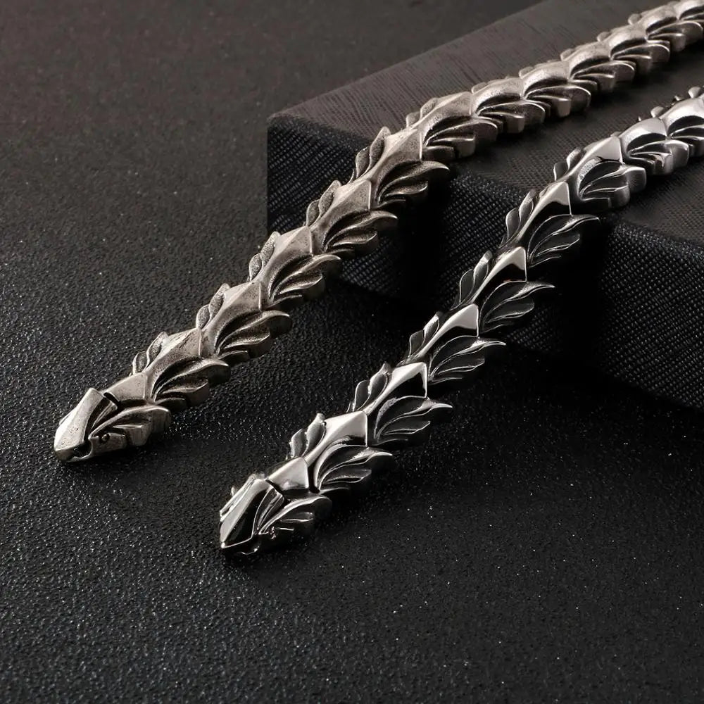 Width Dragon Chain Bracelet For Men.