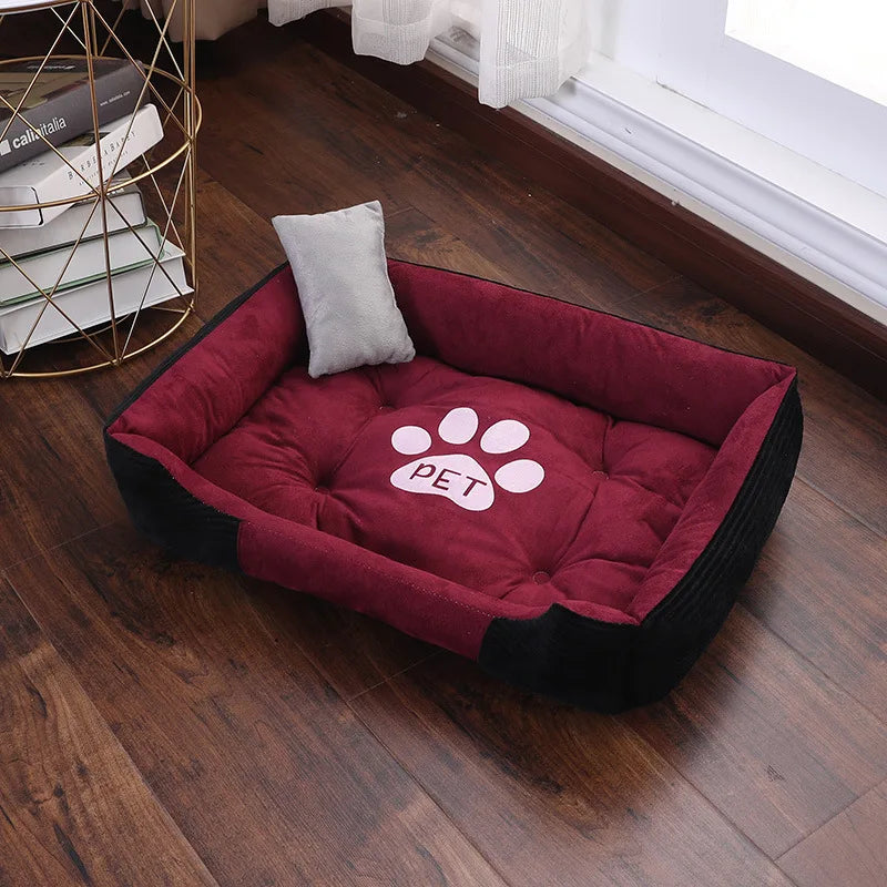 Warm Bone Pet Dogs Bed Washable House Cat Puppy Cotton Kennel Mat Soft Nest Dog Baskets Pet Products For Small Medium Large Dog 2