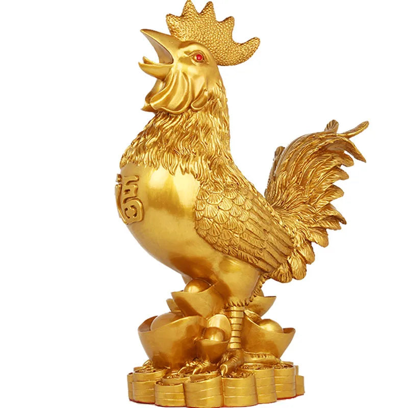 WSHYUFEI Golden Chicken Decoration