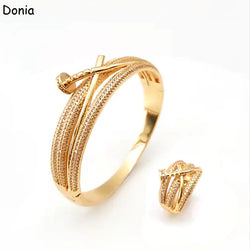 Donia jewelry Luxury AAA zircon cross bracelet ladies ring bracelet fashion personality luxury creative jewelry