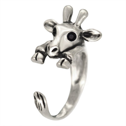 Antique Adjustable Animal Ring – Giraffe Design.