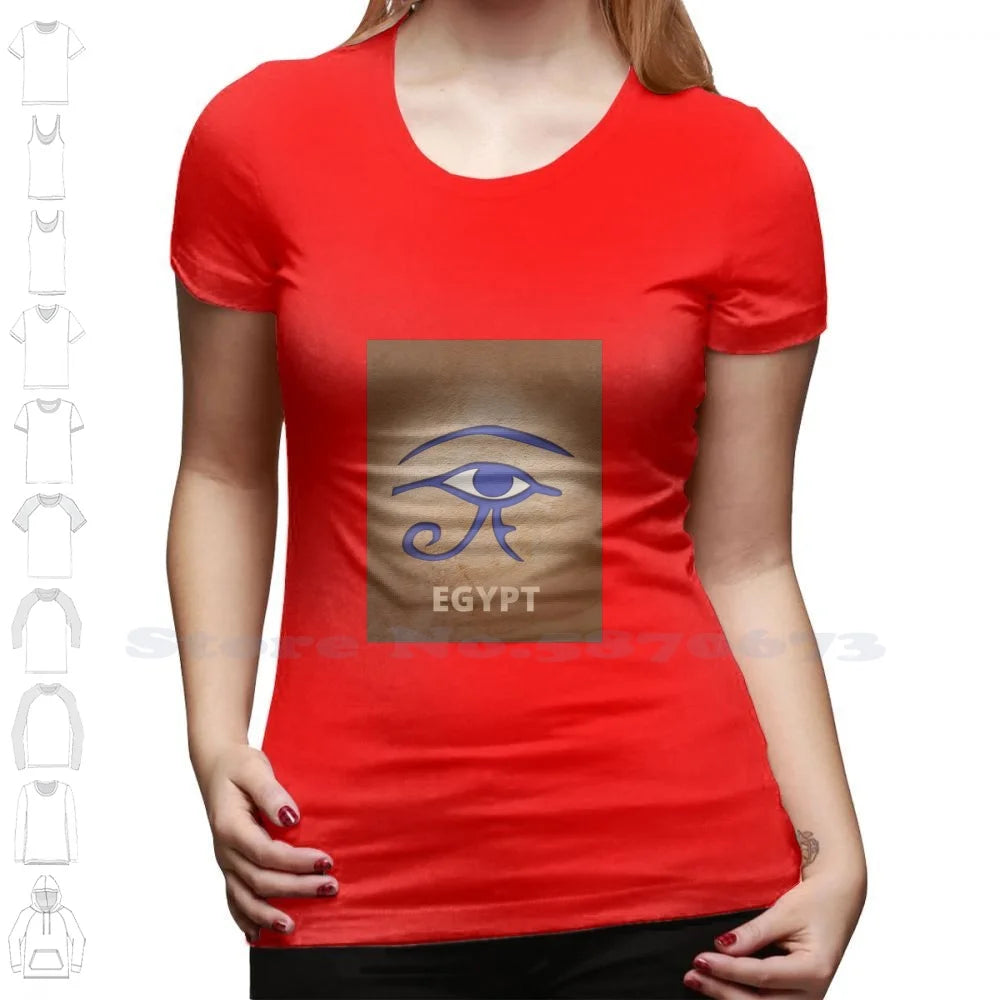 Horus Eye Egyptian Sympol 100% Cotton T-Shirt.