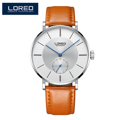 ---2023 LOREO Fashion Simple Mechanical Business Watch Men.