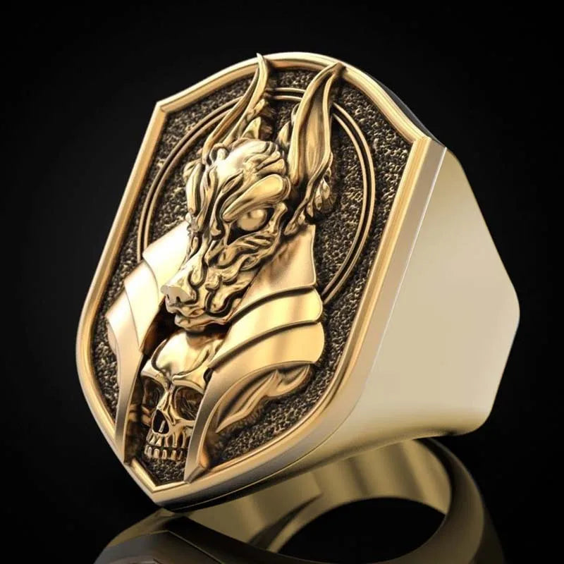 New 2020 The ring of Anubis The Egyptian God of death