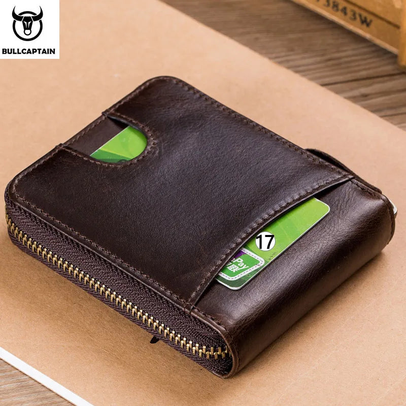 Leather Men's Wallet Brand Wallet .