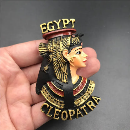 Egyptian tourist souvenir fridge sticker pharaoh