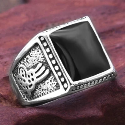 2021 Square Black Hero Ring: Stylish, Durable Men's Jewelry