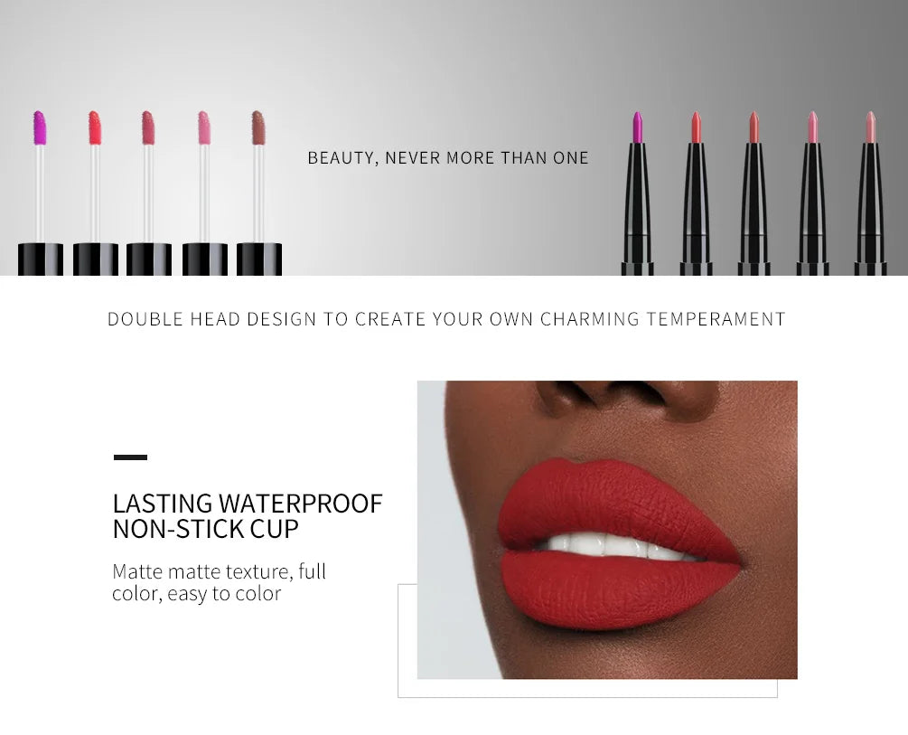 ON SALE - Double Head Lipgloss Plus Lip Liner.