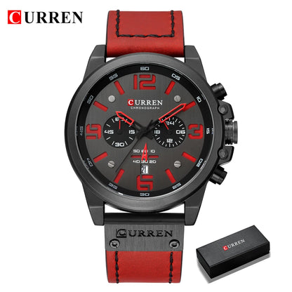 Watch For Men Top Brand Luxury CURREN Fashion Leather Quartz Men Watches Date Business Sport Male Wristwatch Clock Montre Homme