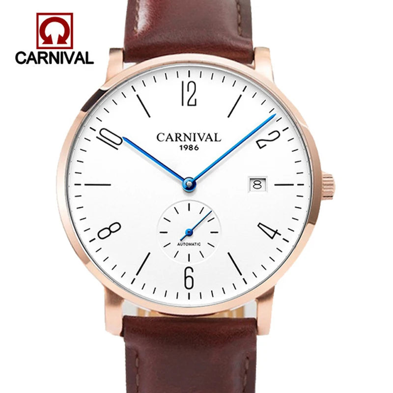 Carnival Brand Luxury Mechanical Watch Waterproof