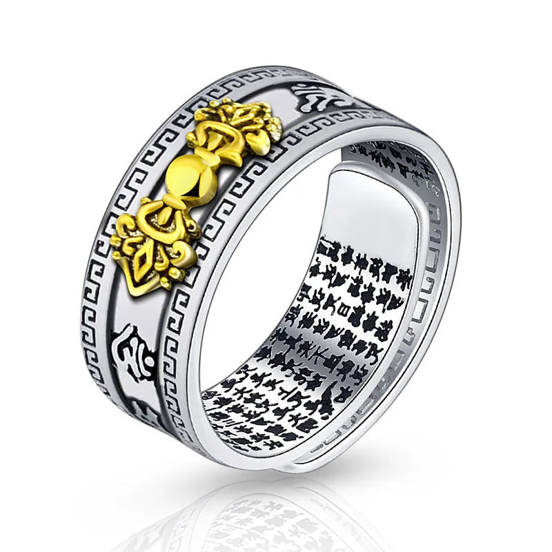 Adjustable Men Ring Amulet Wealth Ring