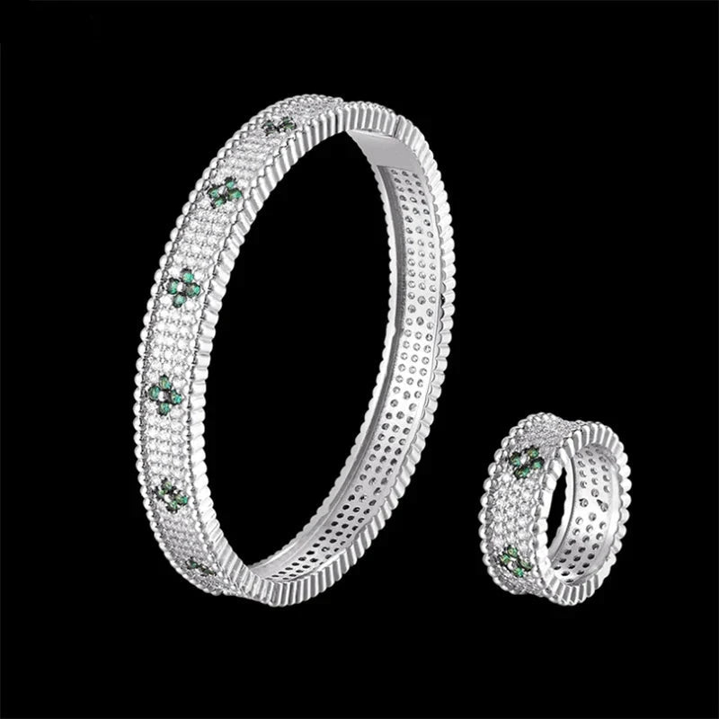 jewelry three line mirco paved Zircon Bracelets.