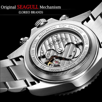 High end Automatic watches men luxury brand LOREO.