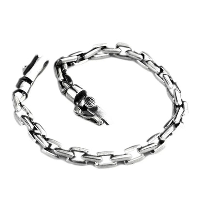 new real pure silver bracelet simple