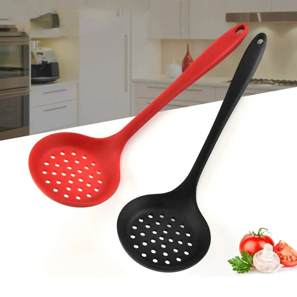 Long Handle Silicone Colander - Non-Stick.