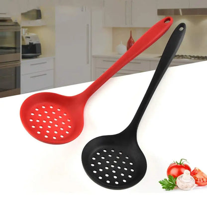 Long Handle Silicone Colander - Non-Stick.