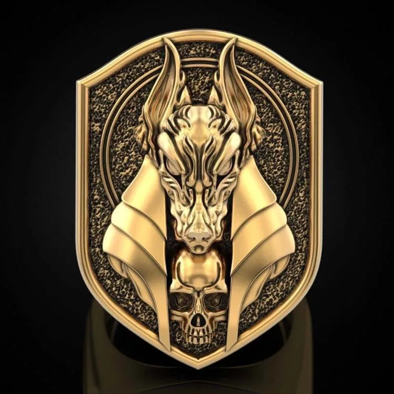 New 2020 The ring of Anubis The Egyptian God of death