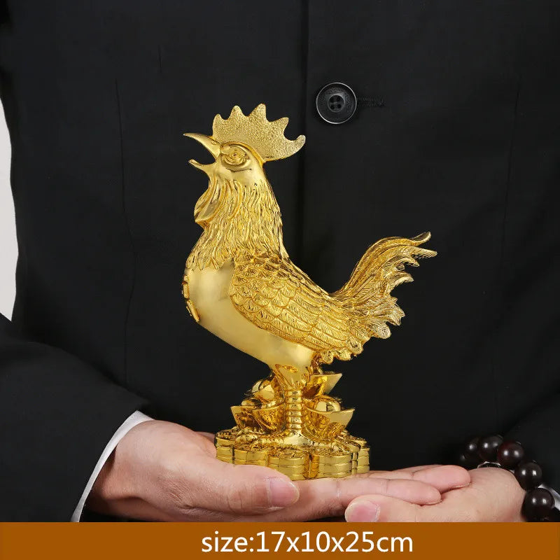 WSHYUFEI Golden Chicken Decoration