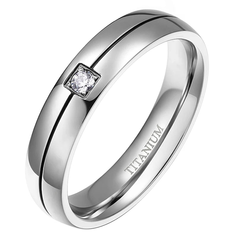 TUNGSTEN Women's Titanium Ring, a symbol of simplicity and romance in couple.