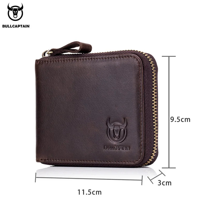 Leather Men's Wallet Brand Wallet .