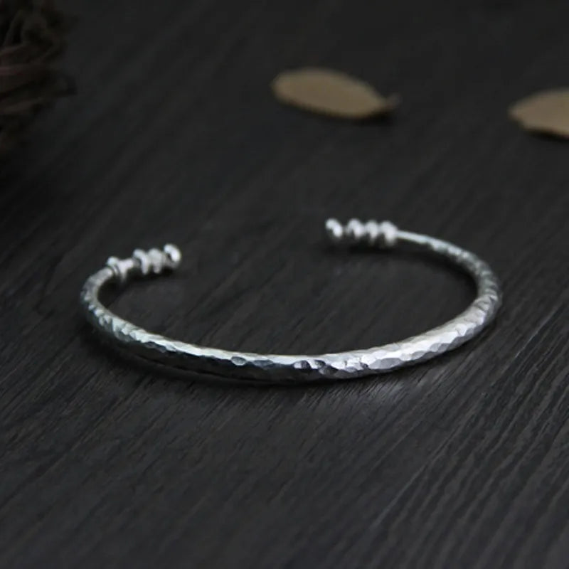 New handmade real silver bracelet for woman.